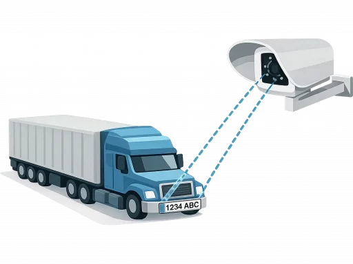 Lectura de matrículas para vehículos industriales